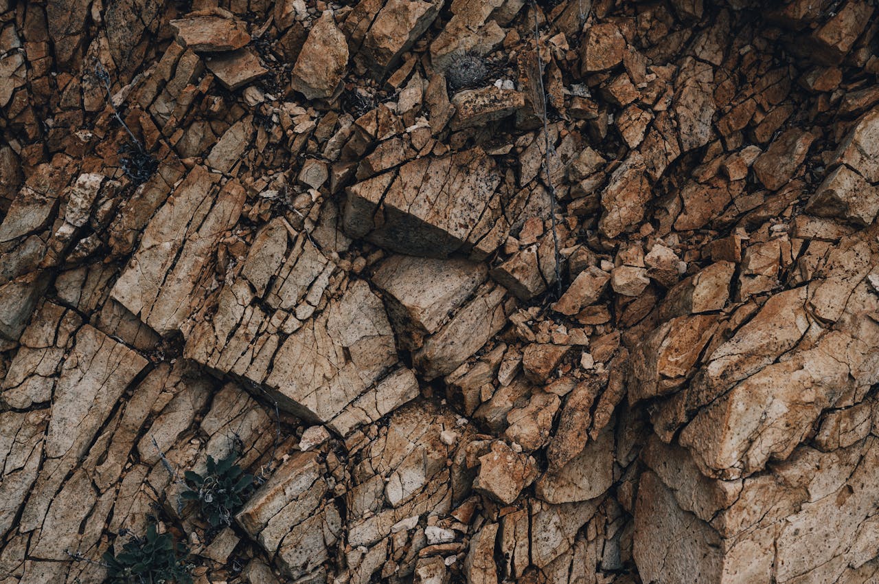 Close-up image showcasing the intricate textures of eroded geological rock formations.